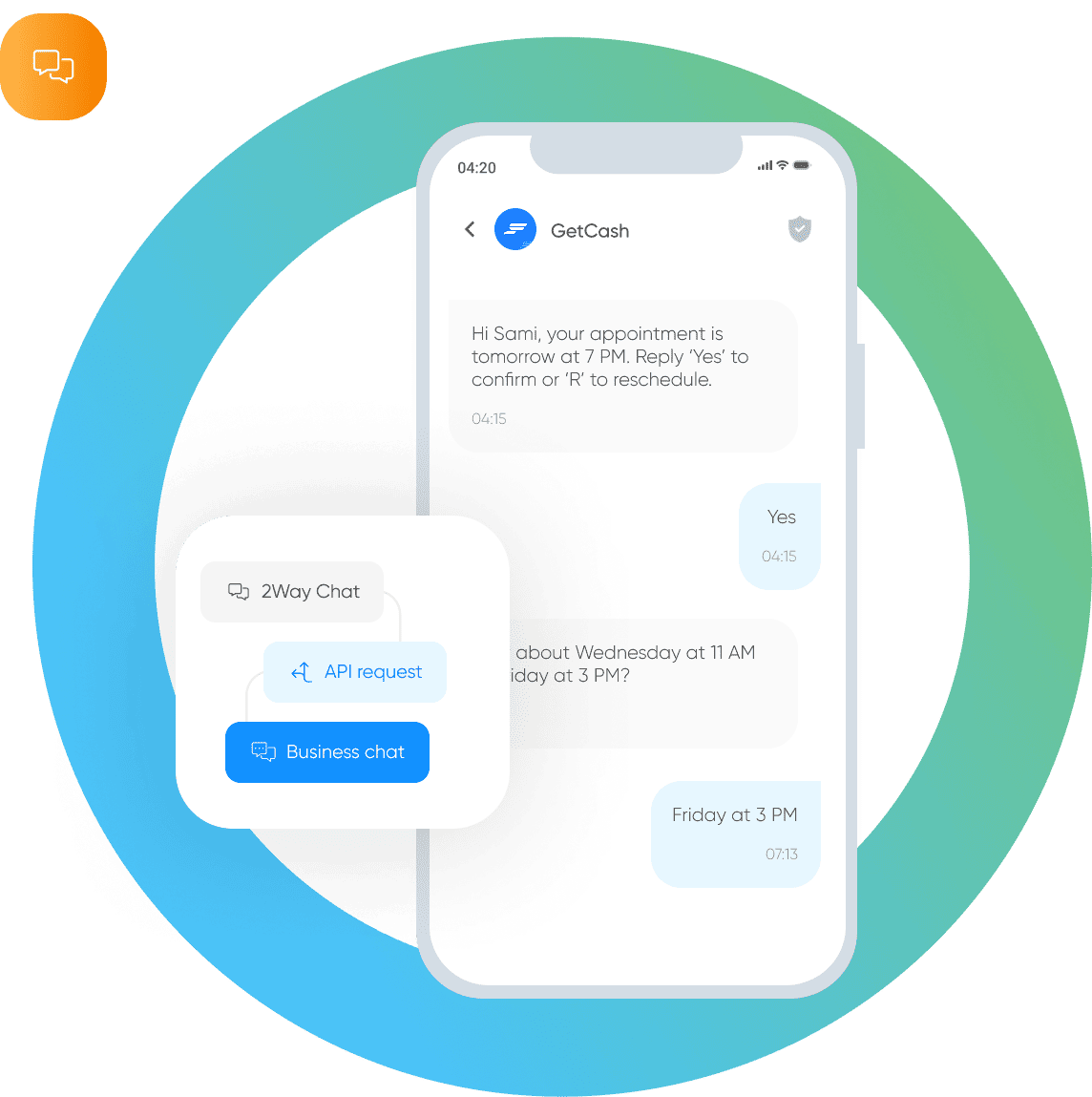 BSG 2-way SMS platform for interactive customer conversations