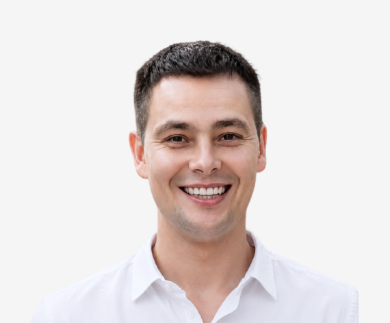 BSG leadership team member portrait on the company About Us page