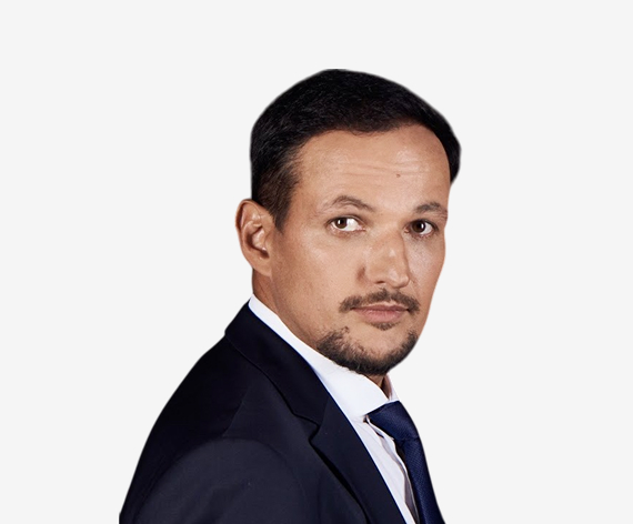 Portrait of Naurzalin, founder of the BSG messaging company