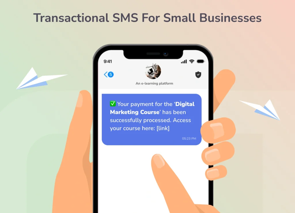 Transactional SMS for SMB