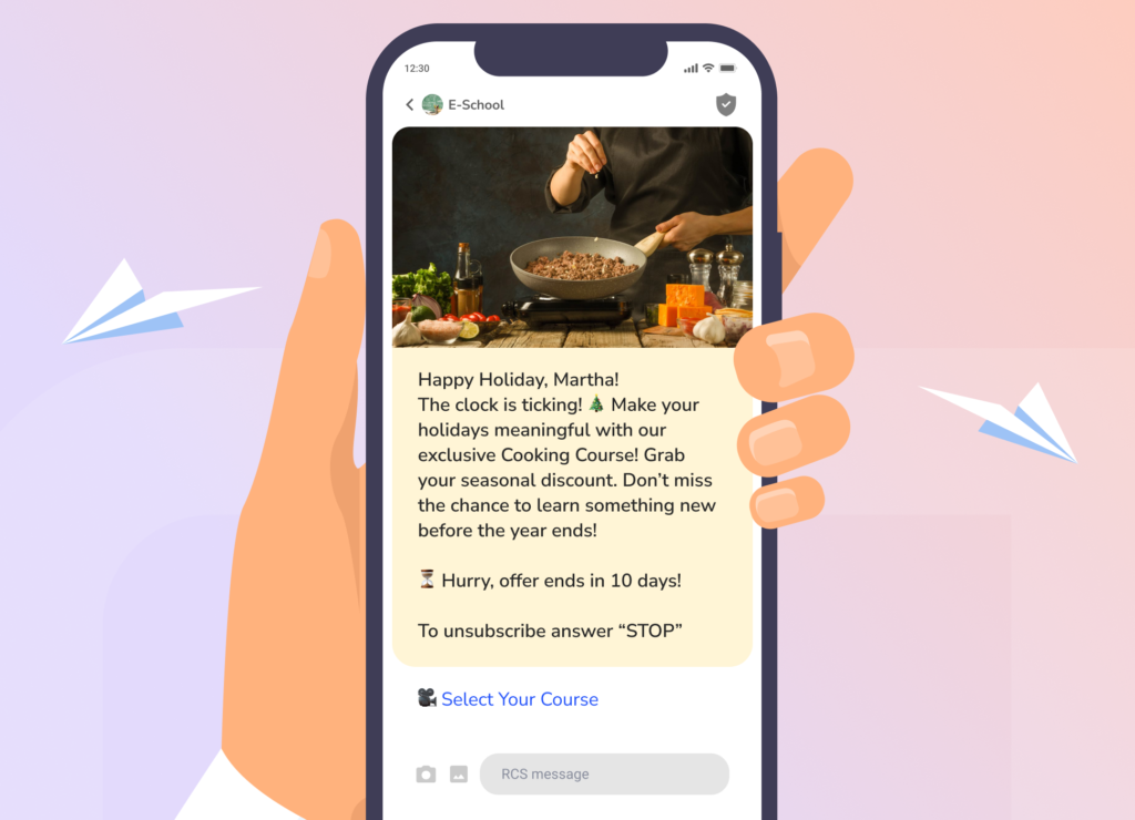 RCS holiday campaign bringing the in-store shopping experience to the phone