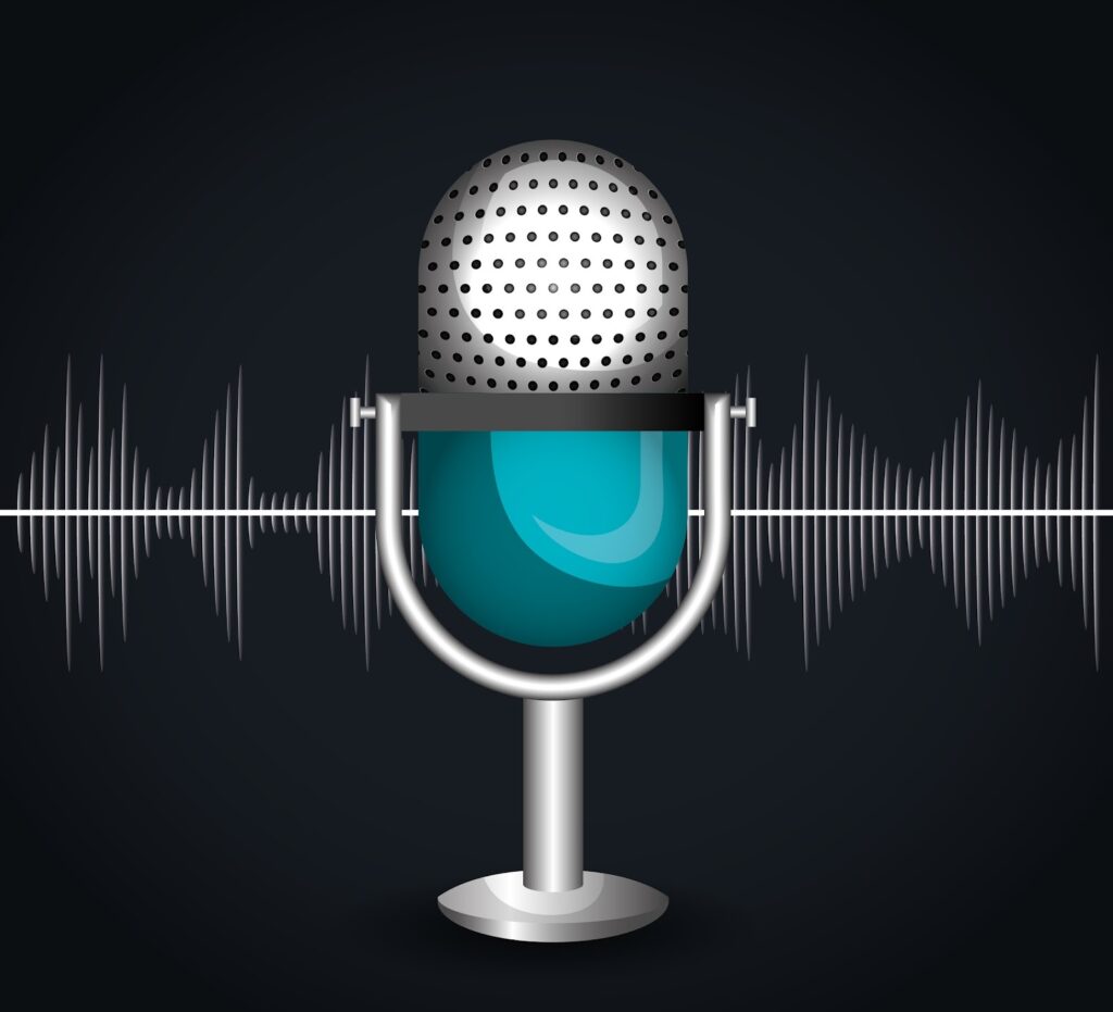 Microphone with voice line