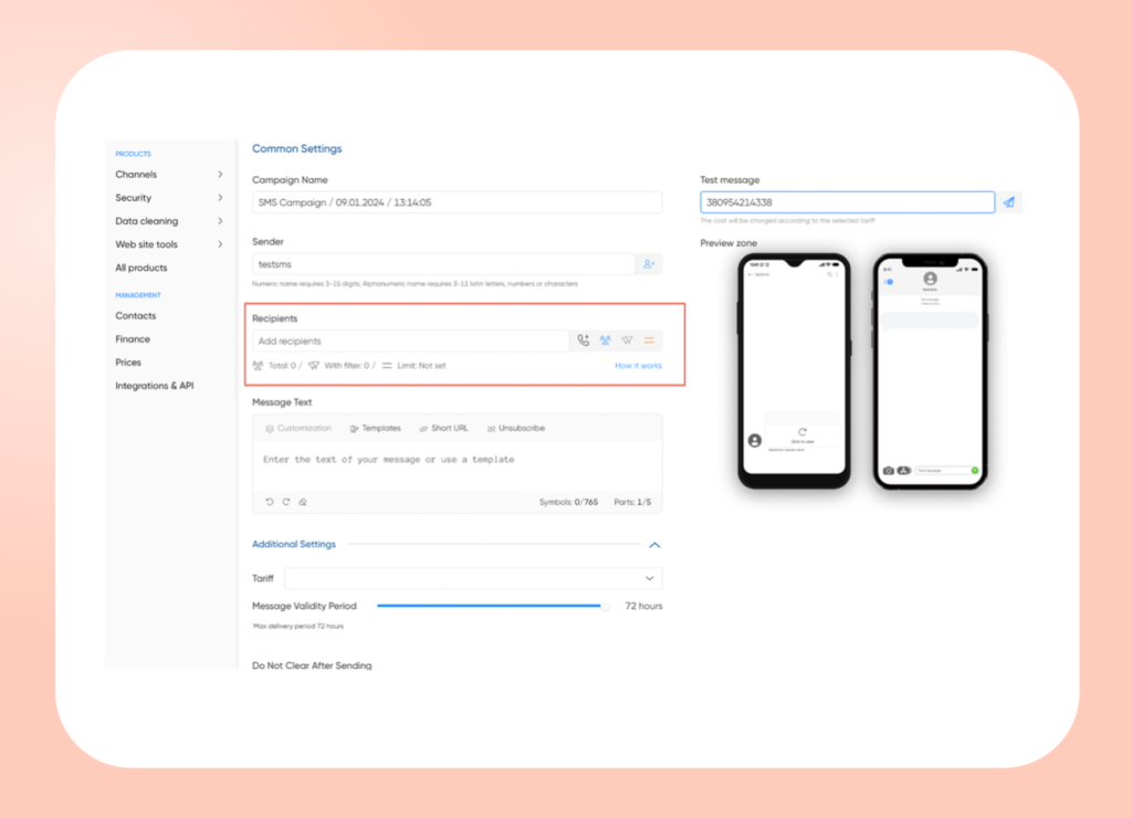  Set Up Bulk SMS Campaign with BSG 