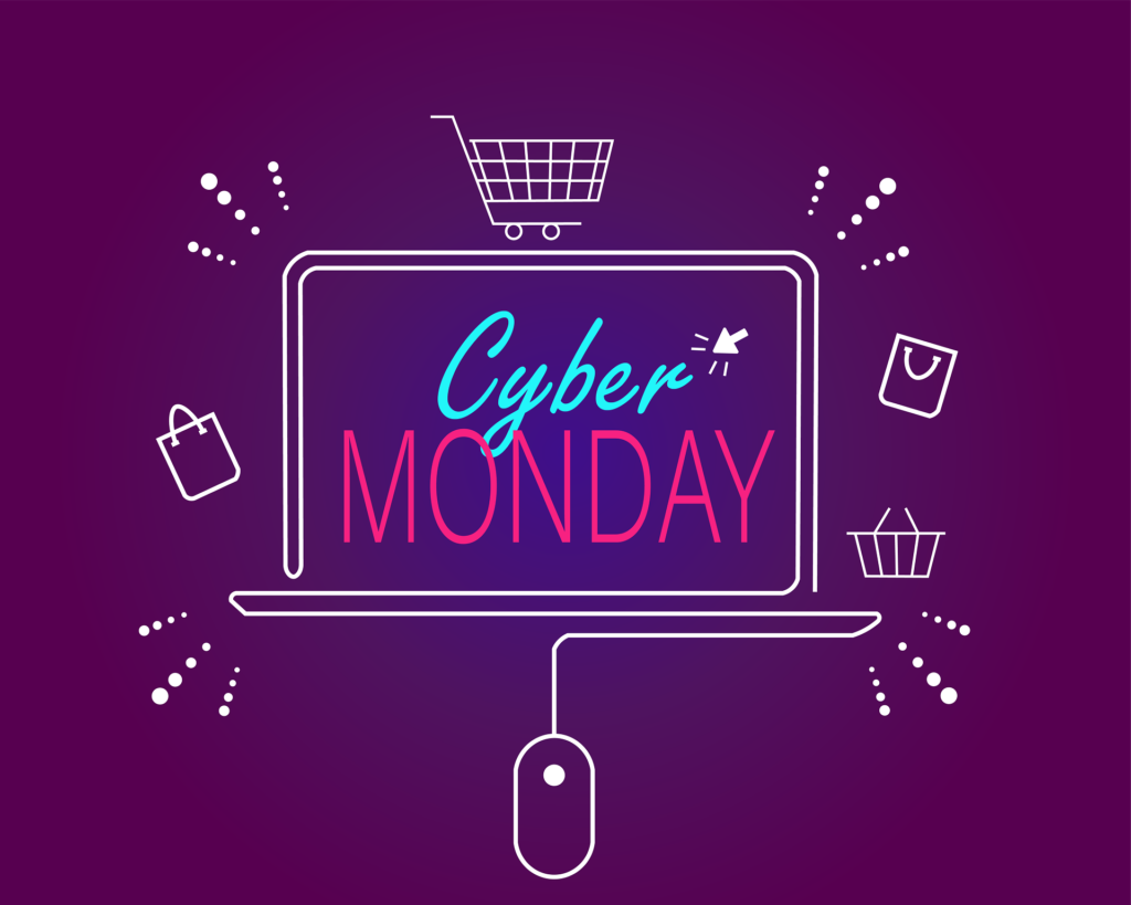 Cyber monday in text