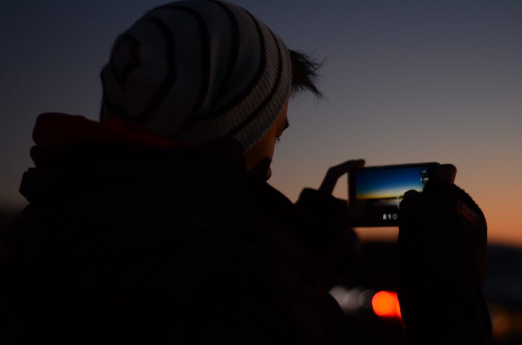 Man holding phone
