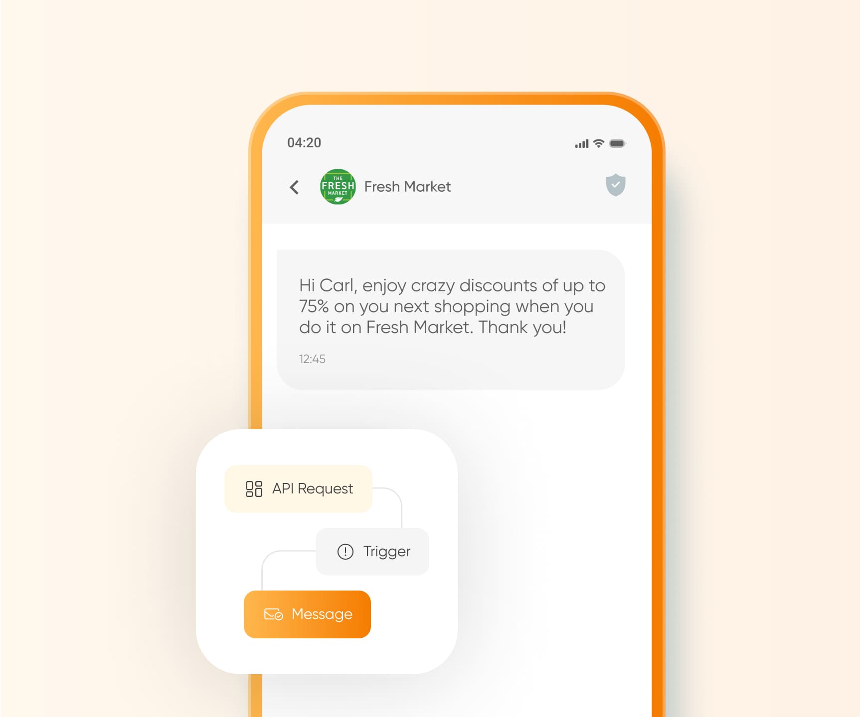 Analytics dashboard tracking promotional SMS campaign performance