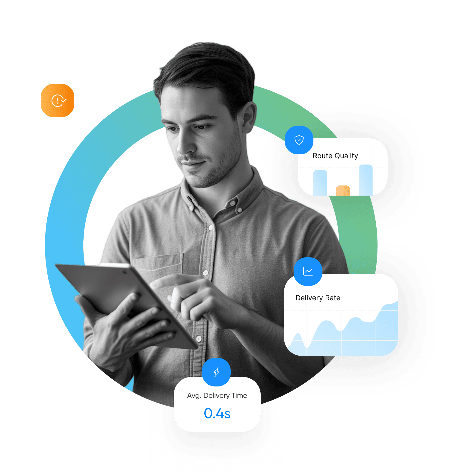 Automated SMS testing system checking delivery routes and quality