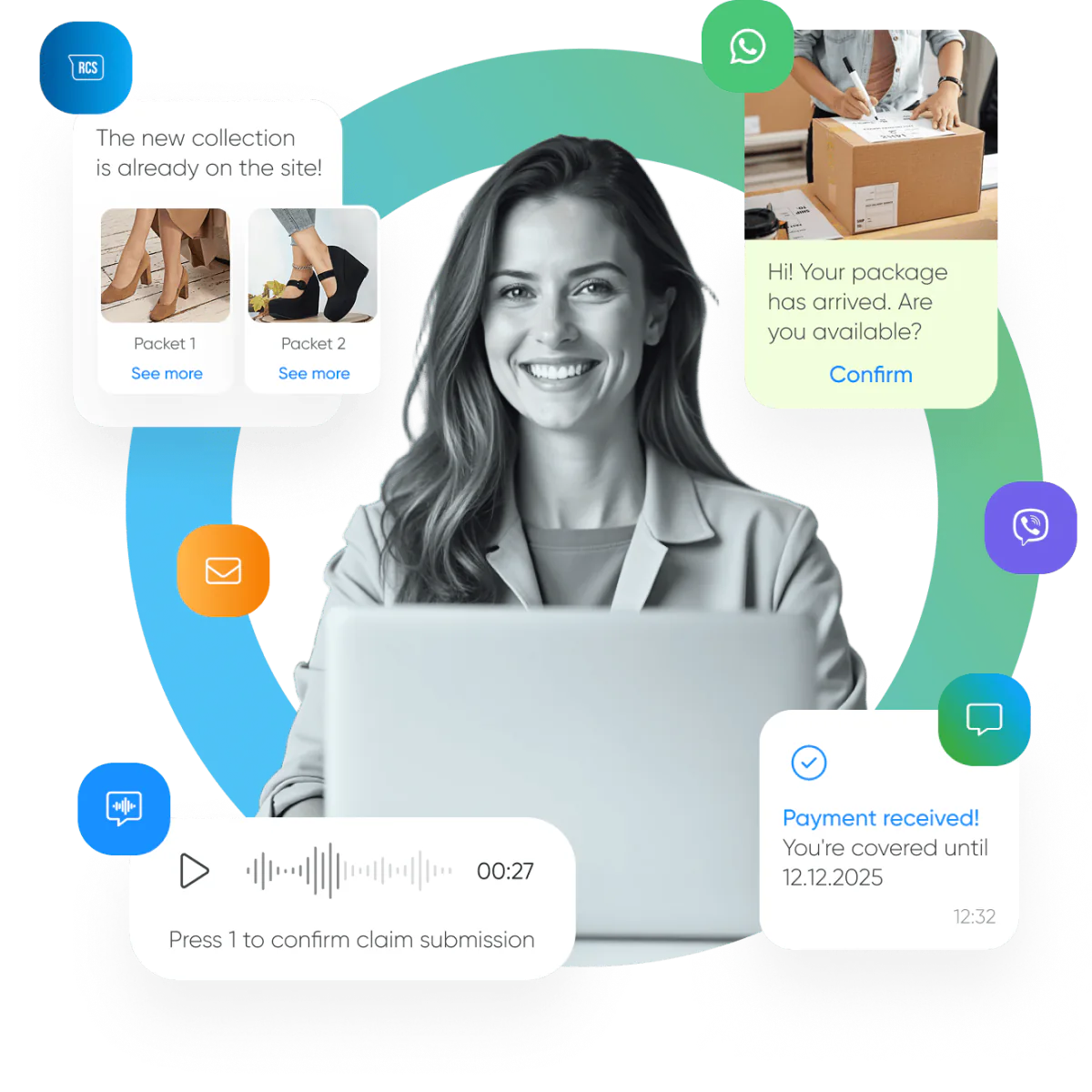 BSG omnichannel messaging for eCommerce and retail customer engagement