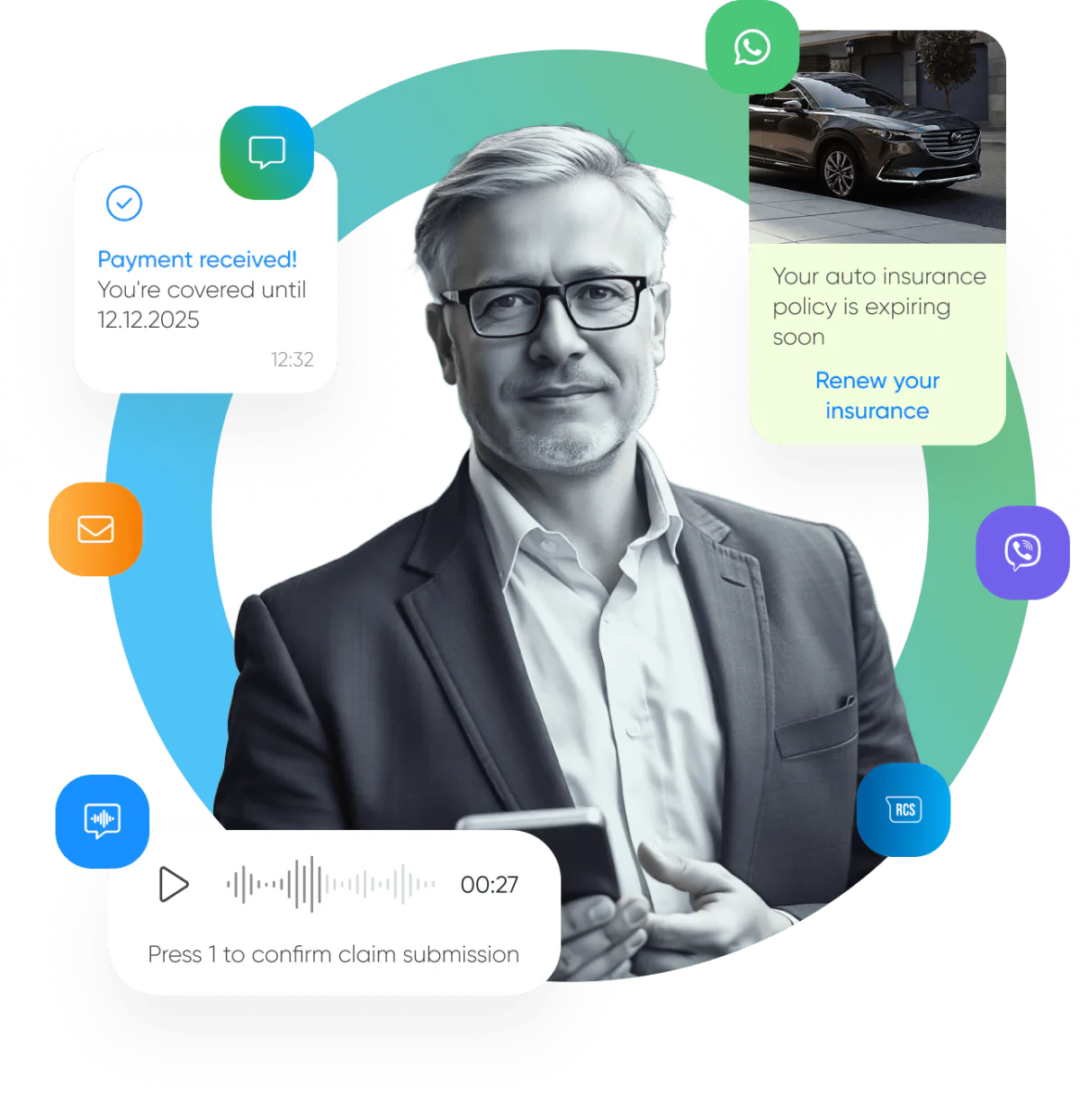 Automating insurance customer journeys with BSG AI messaging