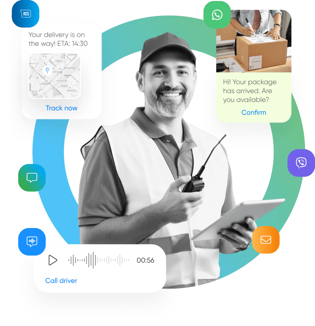 AI CPaaS platform for transportation and logistics communications