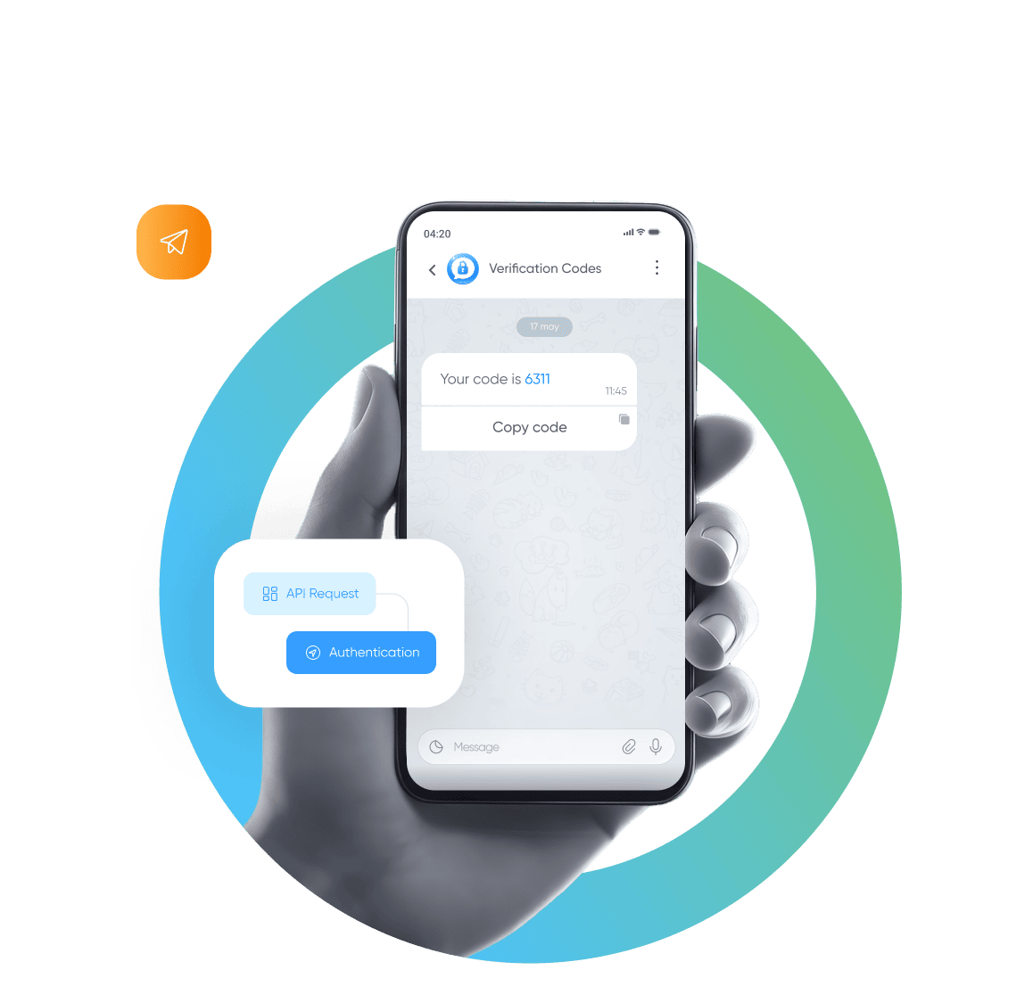 Telegram OTP delivery via BSG AI CPaaS for secure user verification