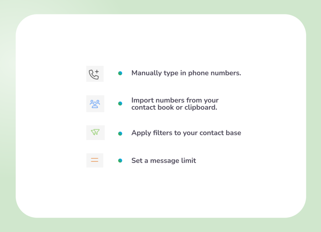 SMS Message Text Editing Options BSG